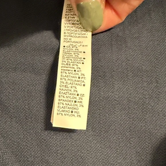 Athleta blue gray Long-Sleeve Snap pullover - Picture 3 of 6